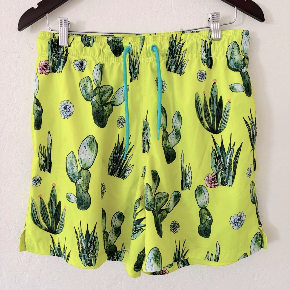 Vibrant Cactus‎ Print George Swim Shorts